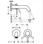 Hansgrohe Tecturis S víztakarékos falsík alatti mosdó csaptelep 16,5 cm-es kifolyóval, matt fekete 73350670