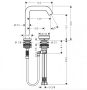 Hansgrohe Tecturis S 150 hidegindítású mosdó csaptelep leeresztővel, króm 73353000