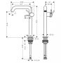 Hansgrohe Tecturis S 240 CoolStart mosdó csaptelep leeresztő nélkül, matt fekete 73372670