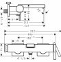 Hansgrohe Tecturis E fali egykaros kádcsaptelep, matt fekete 73420670