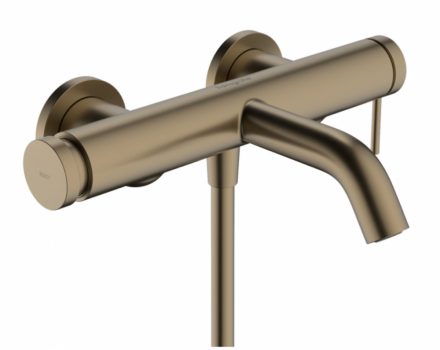 Hansgrohe Tecturis S fali egykaros kádcsaptelep, szálcsiszolt bronz 73422140