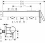 Hansgrohe Tecturis E fali egykaros zuhanycsaptelep, matt fekete 73620670