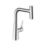 Hansgrohe Metris Select M71 króm konyhai csaptelep 240, kihúzható kifolyóval 73802000