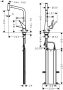 Hansgrohe Metris Select M71 króm konyhai csaptelep 320, kihúzható kifolyóval 73803000