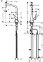 Hansgrohe Metris Select M71 rozsdamentes acél konyhai csaptelep, kihúzható kifolyóval 73816800