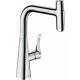 Hansgrohe Metris Select M71 króm konyhai csaptelep 240, kihúzható zuhanyfejjel 73822000