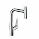 Hansgrohe Talis Select M51 2-lyukú króm konyhai csaptelep 220, kihúzható kifolyóval 73852000