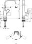 Hansgrohe Metropol 230 csaptelep króm loop fogantyúval, push-open lefolyóval 74511000