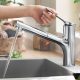 Hansgrohe Zesis M33 Konyhai csaptelep 2jet, kihúzható kifolyóval, króm 74800000