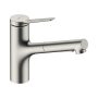 Hansgrohe Zesis M33 Konyhai csaptelep 2jet, kihúzható kifolyóval, rozsdamentes acél hatású 74800800