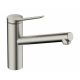 Hansgrohe Zesis M33 Egykaros konyhai csaptelep 140, rozsdamentes acél hatású 74802800