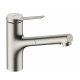 Hansgrohe Zesis M33 konyhai csaptelep 2jet, kihúzható zuhanyfejjel, szálcsiszolt rozsdamentes acél 74820800