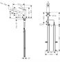 Hansgrohe Zesis M33 egykaros konyhai csaptelep kihúzható zuhanyfejjel, króm 74821000