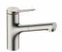 Hansgrohe Zesis M33 egykaros konyhai csaptelep kihúzható zuhanyfejjel, rozsdamentes acél hatású 74821800