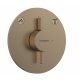 Hansgrohe DouTurn S 2 funkciós falsík alatti csaptelep, Water flow control, szálcsiszolt bronz 75418140