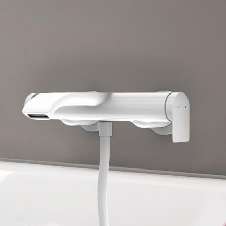 Hansgrohe Vivenis egykaros kádcsaptelep falsíkon kívüli szereléshez, matt fehér 75420700