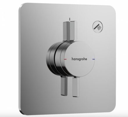 Hansgrohe DouTurn Q 1 funkciós falsík alatti csaptelep, Water flow control, króm 75614000