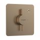 Hansgrohe DouTurn Q 1 funkciós falsík alatti csaptelep, Water flow control, szálcsiszolt bronz 75614140