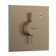 Hansgrohe DouTurn E 1 funkciós falsík alatti csaptelep, Water flow control, szálcsiszolt bronz 75617140