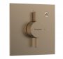 Hansgrohe DouTurn E 1 funkciós falsík alatti csaptelep, Water flow control, szálcsiszolt bronz 75617140