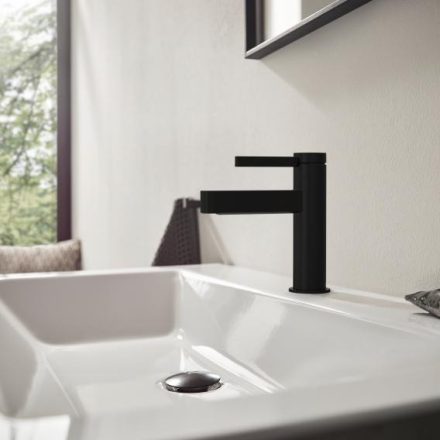 Hansgrohe Finoris egykaros mosdócsaptelep 110, pop-up lefolyógarnitúrával matt fekete 76020670