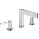 Hansgrohe Finoris 3 lyukú mosdócsaptelep 110, push-open lefolyógarnitúrával króm 76033000