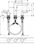 Hansgrohe Finoris 3 lyukú mosdócsaptelep 160, push-open lefolyógarnitúrával króm 76034000