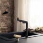 Hansgrohe Aqittura M91 Vízszűrős konyhai csaptelep 240 indulókészlettel, matt fekete 76802670