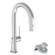 Hansgrohe Aqittura M91 Vízszűrős konyhai csaptelep 210, kihúzható zuhanyfejjel, króm 76803000