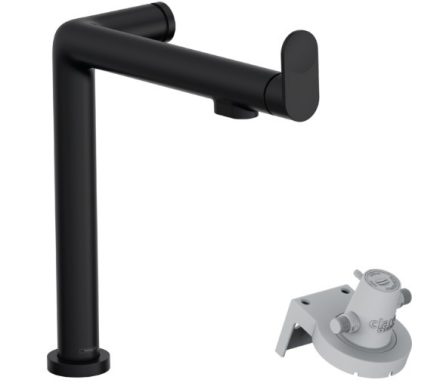 Hansgrohe Aqittura M91 Vízszűrős konyhai csaptelep 240, matt fekete 76804670