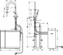 Hansgrohe Aqittura M91 Vízszűrős konyhai csaptelep és szódakészítő rendszer 210, sBox-al és kihúzható zuhanyfejjel, rozsdamentes acél hatású 76836800