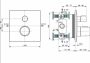 Ideal Standard Ceratherm C100 falsík alatti termosztátos 1 funkciós csaptelep, selyemfekete A6956XG