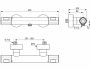Ideal Standard Ceratherm T100 termosztátos zuhanycsaptelep, króm A7229AA