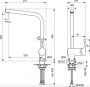 Ideal Standard Ceralook hidegindítású mosogató csaptelep L-kifolyóval, selyem fekete BC174XG