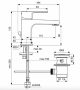 Ideal Standard Cerafine D 80 egykaros mosdó csaptelep fém leeresztővel, króm BC685AA