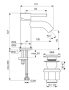 Ideal Standard Ceraline egykaros mosdócsaptelep Click-Clack leeresztővel, matt fekete BC822XG