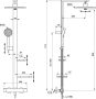 Ideal Standard Ceratherm ALU+ Zuhanyrendszer termosztátos csapteleppel, selyem fekete BD583XG 