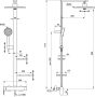 Ideal Standard ALU+ Ceraflow zuhanyrendszer falra szerelhető karos zuhanycsapteleppel, rosé BD584RO