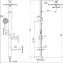 Ideal Standard ALU+ Ceraflow zuhanyrendszer, zuhanyváltóval, selyem fekete BD585XG