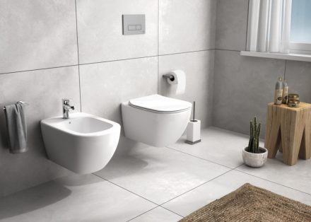 Ideal Standard Tesi WC csésze 36,5x53,5 cm AquaBlade öblítési technológia, ülőkével, matt fehér T3546V1