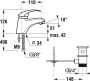 Jika Lyra Plus mosdó csaptelep automata leeresztőszeleppel, króm H3112710040011