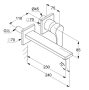 Kludi Zenta SL fali mosdócsaptelep 230 mm, króm 482450565