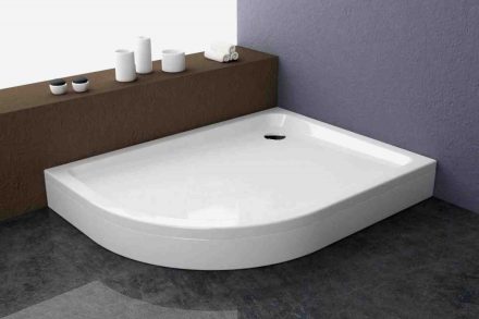 Kolpa San Malur előlapos balos akril zuhanytálca 120x90 cm, aszimmetrikus, fehér 537070