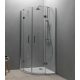 Kolpa San Atlas TKP 90/K íves zuhanykabin 90x200 átlátszó üveg, króm profil 560220