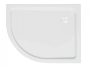Kolpa San Malur előlapos balos akril zuhanytálca 100x80 cm, aszimmetrikus, fehér 755550