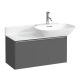 Laufen Base matt antracitszürke alsószekrény 77x35x37 cm egy fiókkal H4030011102661