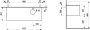 Laufen Sonar titán alsószekrény 117,7x45,7x34,1 cm egy fiókkal, jobbos kivágással, kerámia pulttal H4054270341421