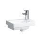 Laufen Living City kerámia kézmosó 36x25 cm egy csaplyukkal és túlfolyóval, LCC bevonattal, fehér H8159604001041