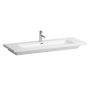 Laufen Living Square kerámia mosdó 130x48 cm egy csaplyukkal és túlfolyóval, fehér H8164360001041