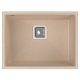 LunArt Basic Soma egymedencés gránit mosogató 55x42 cm, csapfurat nélkül, beige 5999123007612